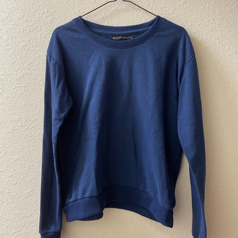 Alcott Blue Knit Sweatshirt